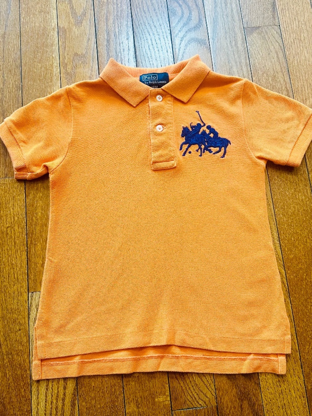 Polo Ralph Lauren Toddler Boys Orange Polo Short Sleeve Shirt Size 18M